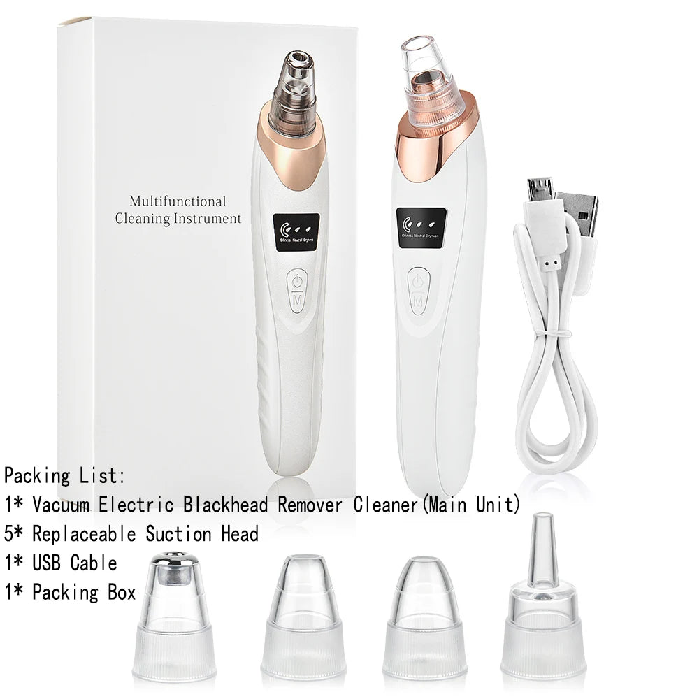 Advanced USB Rechargeable Blackhead & Pore Vacuum Cleaner – De Sleutel Tot Schone, Stralende Huid ✨💖
